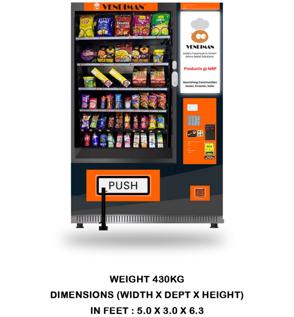 Snack Vending Machine on Rent Vendiman